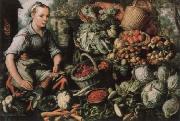 Joachim Beuckelaer Museum national market woman with fruits, Gemuse and Geflugel Sweden oil painting reproduction